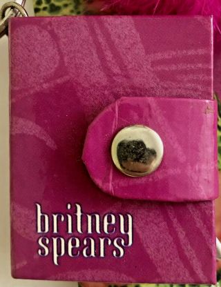 Vintage BRITNEY SPEARS 2000 Carded Novelty TOY NOTEBOOK with PEN & barrettes 2