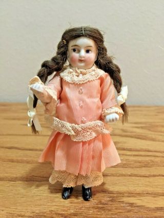 Antique German Bisque Doll House Doll,  Marked 250/2 All,  4 "