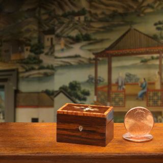 John Davenport Tea Caddy - Vintage Miniature Dollhouse Igma Artisan 1:12 Scale