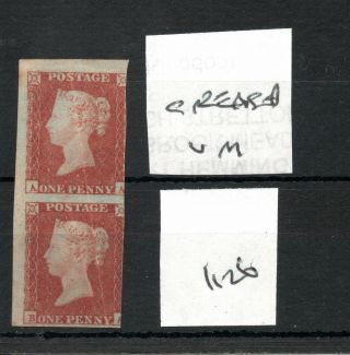 Gb - Victoria (1126) Penny Red Imperf - Pair - - Sg Cat £1200 See Scans
