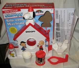 Snoopy Sno - Cone Machine Snow Cone Maker Cra - Z - Art Peanuts