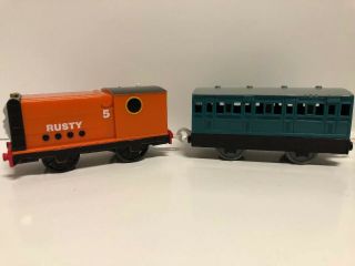 Rusty And Blue Passenger Car Thomas & Friends Trackmaster Motorized Train