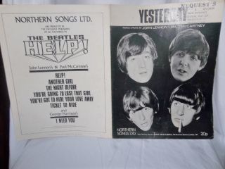 The Beatles Official Sheet Music 1965 Yesterday Northern Songs Ltd.