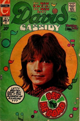 David Cassidy Comic No.  13 July 1973