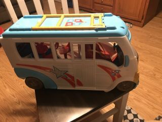 Dc Hero Girls Bus Van Car Vehicle Mobile Command Center Mattel Fits Barbie