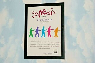 Genesis Framed A4 1993 `the Way We Walk` Album Band Promo Art Poster