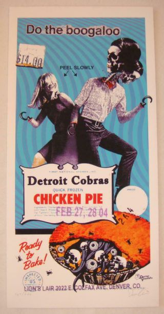 2004 Detroit Cobras - Denver Silkscreen Concert Poster By Darren Grealish S/n