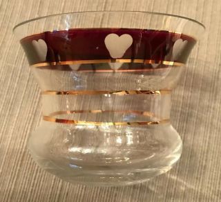 Fluted Champagne Glasses with Candle Holder Hearts L ' Amour Love Set of 3 3