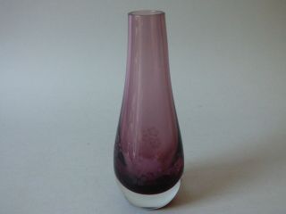 Collectable Caithness Lead Art Crystal Glass Stem Wild Flower Vase Uk P,  P