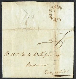 Devon Ph 1811 Rare Lympstone Udc Dn884 Family Letter To Andover