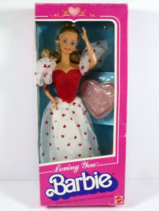 Nib Barbie Doll 1986 Loving You Vintage Box 2 7072