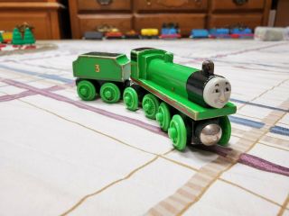 Thomas Wooden Railway Learning Curve 1994 Henry The Green Engine Guc
