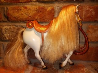 Disney Tangled Princess Rapunzels Horse Maximus Plastic Toy 10 " Long Hasbro 2015
