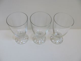 Fostoria American Lady Clear Glass - Set of 3 Juice Glasses 2