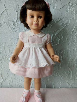 Vintage 1960 Mattel Chatty Cathy Doll Rare Brown Eyes