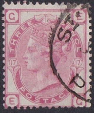 Gb Abroad In St.  Thomas D.  W.  I.  C51 3d.  Rose Pl.  17.  Stamp