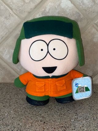 South Park 10 " Plush Stuffed Toy Kyle W/ Tags Trapper Hat 1998