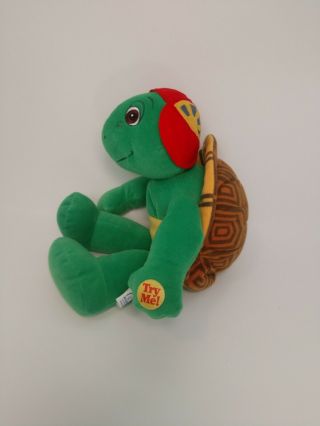 Vintage Talking Toy 14 " Plush Nick Jr.  Franklin The Turtle Doll &