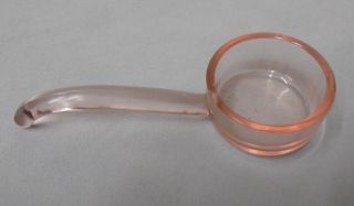 Spoon Light Pink Glass,  Mayo Or Jams,  4.  75 " Long,  2 " Across,  Vintage