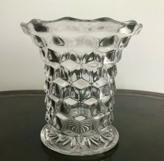 Vintage 5 1/2” American Fostoria Footed Vase