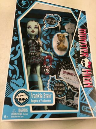 Nip Monster High Barbie Frankie Stein With Dog Watzit First Wave 2009 Rare