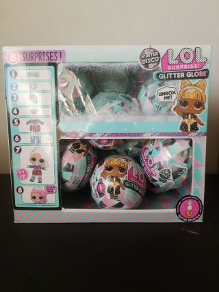 Lol Surprise Winter Disco Glitter Globe Dolls Full Display Case Of 12 Untouched