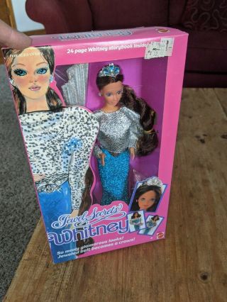 Vintage 1986 Mattel " Jewel Secrets Whitney " Barbie Doll Nib 3179