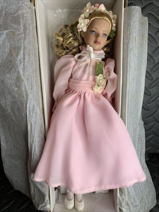 Tonner Doll Vintage Rare Blonde Girl Pink Dress With Flowers Vtg Unknown Name