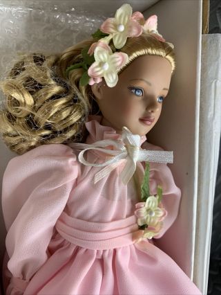 TONNER DOLL VINTAGE RARE BLONDE GIRL PINK DRESS WITH FLOWERS VTG UNKNOWN NAME 2