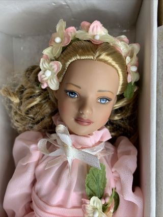TONNER DOLL VINTAGE RARE BLONDE GIRL PINK DRESS WITH FLOWERS VTG UNKNOWN NAME 3
