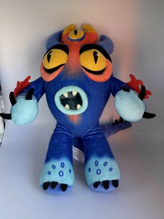 Disney Fred From Big Hero 6 Toy Blue Monster Plush Stuffed 14”
