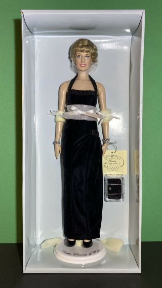 Franklin - Princess Diana Vinyl Portrait Doll Black Velvet Gown