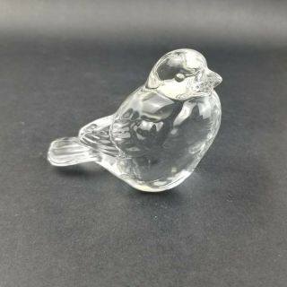 Vintage Fenton Glass Bird Figurine Paperweight 3 " With Sticker