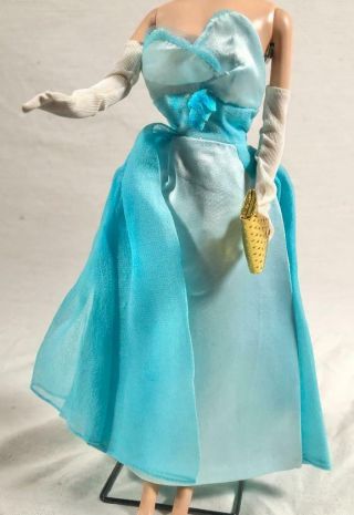 Vhtf Vintage Barbie Debutante Ball Gown Dress 1666 Long Gloves & Purse Lt14