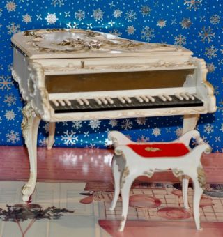 1964 Vintage Barbie Suzy Goose Grand Piano W/bench To Be Restored Fair