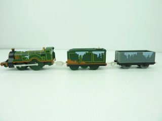 Thomas And Friends Trackmaster Railway Motorized Train Emily And 2 Cars