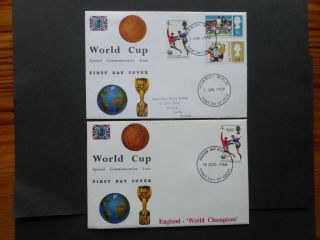 1966 World Cup And England Winners With Wembley Fdi - Cat £55