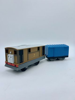 Thomas & Friends Trackmaster Toby & Blue Boxcar Motorized Train