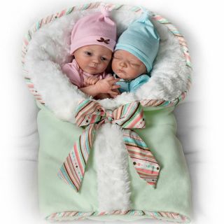 Ashton Drake Madison And Mason So Truly Real Twin Baby Doll Set By Donna Lee