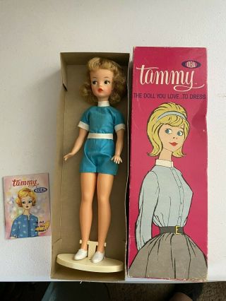 Blonde Tammy Doll In Orig W/ Box Stand Ex