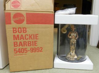 Nib 1990 Bob Mackie Gold Barbie Doll Display Case No.  5405