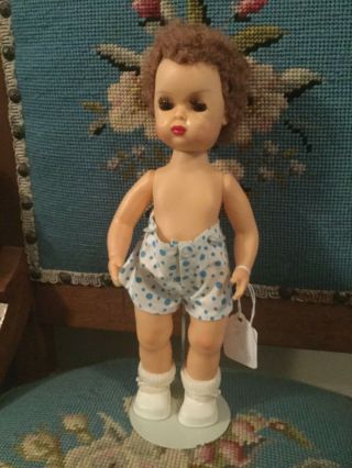 Doll Terri Lee Tiny Jerri Lee In Undershorts Caracul Wig 1950s