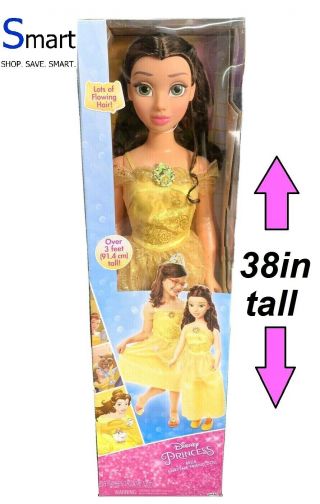 38 " Disney Princess My Size Belle Life Size Beauty & The Beast Doll Over 3ft