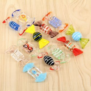 12pcs Vintage Murano Glass Sweets Candy Wedding Party Christmas Home Diy Decor