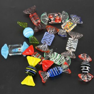 12pcs Vintage Murano Glass Sweets Wedding Party Candy Christmas Decorations Gift