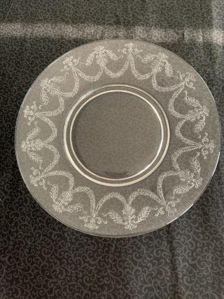 Clear Depression Glass Desert Plates - Set Of 7