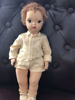 16 “ Vintage Jerri Doll Terri Lees Brother In Tagged Outfit