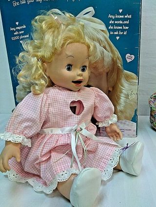 1998 Playmates Interactive Doll Amy 18 " W/ 25 - Piece Accessories