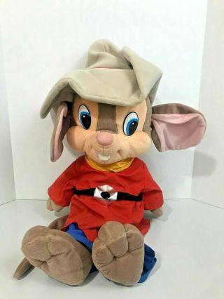 Stains An American Tail Fievel Goes West Movie Cowboy Hat Mouse Plush Toy 26 "