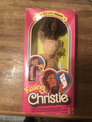 Vintage Mattel 1978 Kissing Christie Barbie,  No.  2955 Nrfb